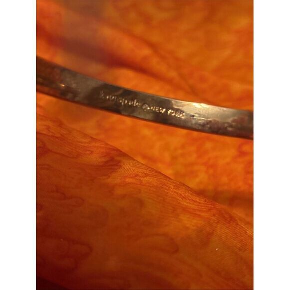 Kate Spade New York Oval/Rectangular Glass Gold Tone Hinged Bangle Size 6.75 - Picture 13 of 15